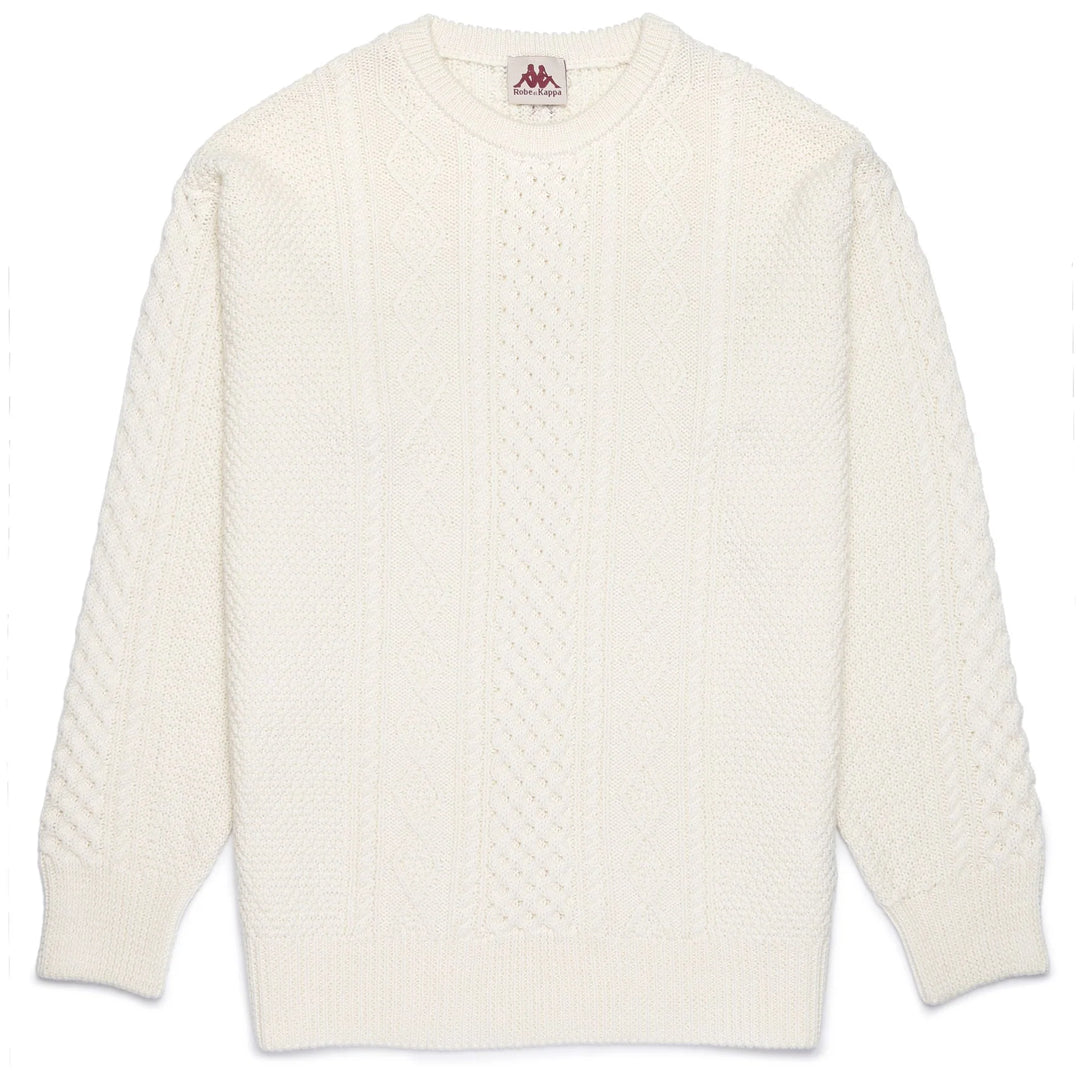 ROBE GIOVANI ACRAB KNITWEAR WHITE MASTICE