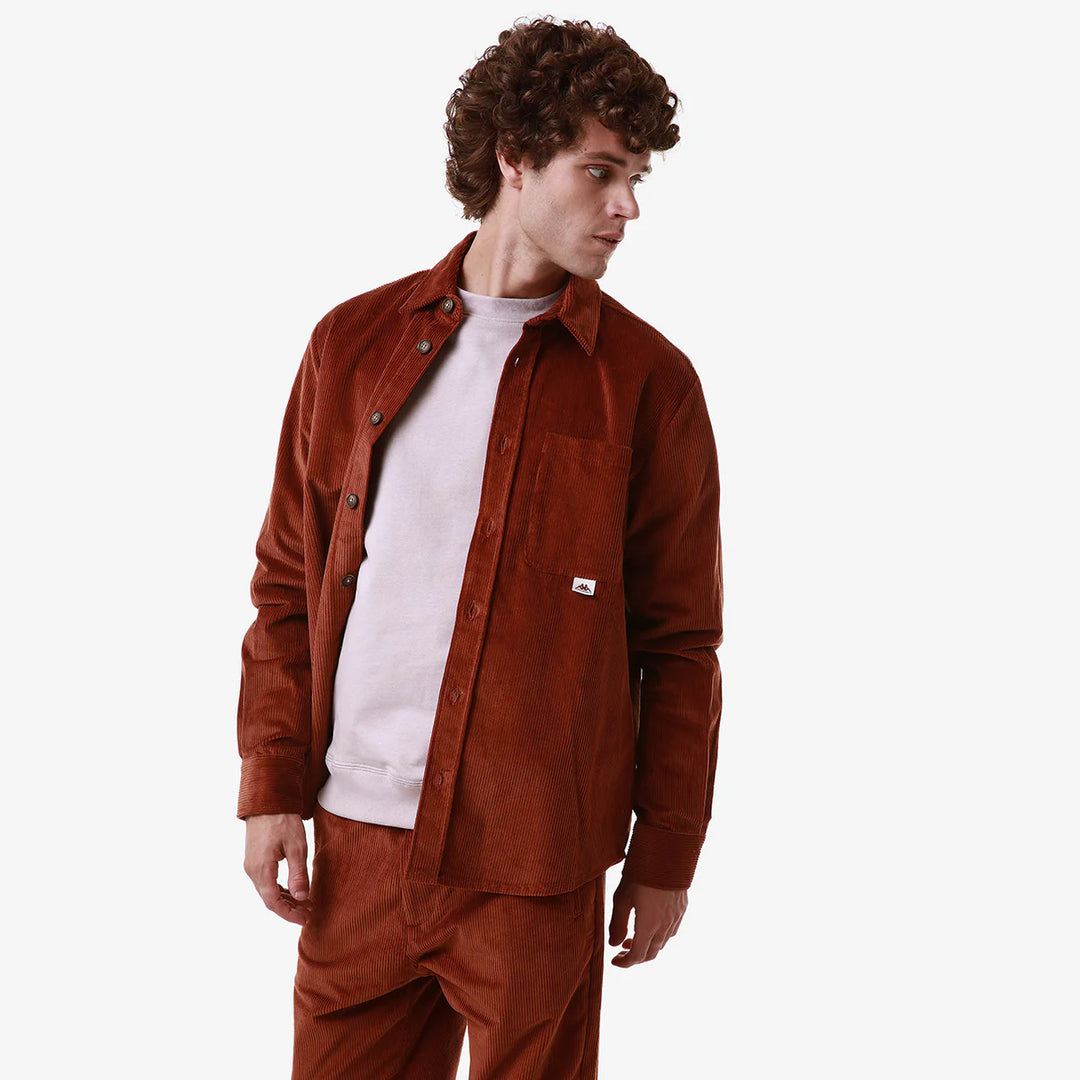 ROBE GIOVANI ELGAFAR OVERSHIRT BLUE MARINE