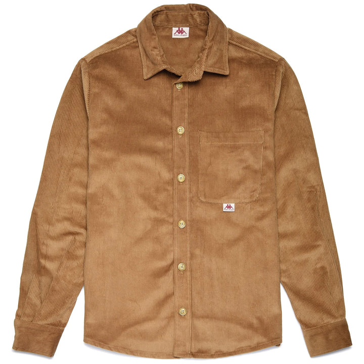 ROBE GIOVANI ELGAFAR OVERSHIRT BROWN CAMEL