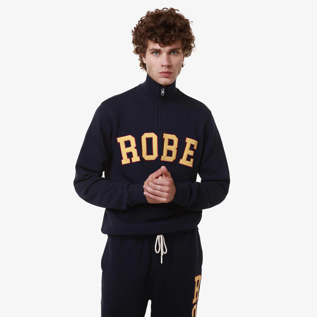 ROBE GIOVANI SAIPH FLEECE BLUE MARINE YELLOW