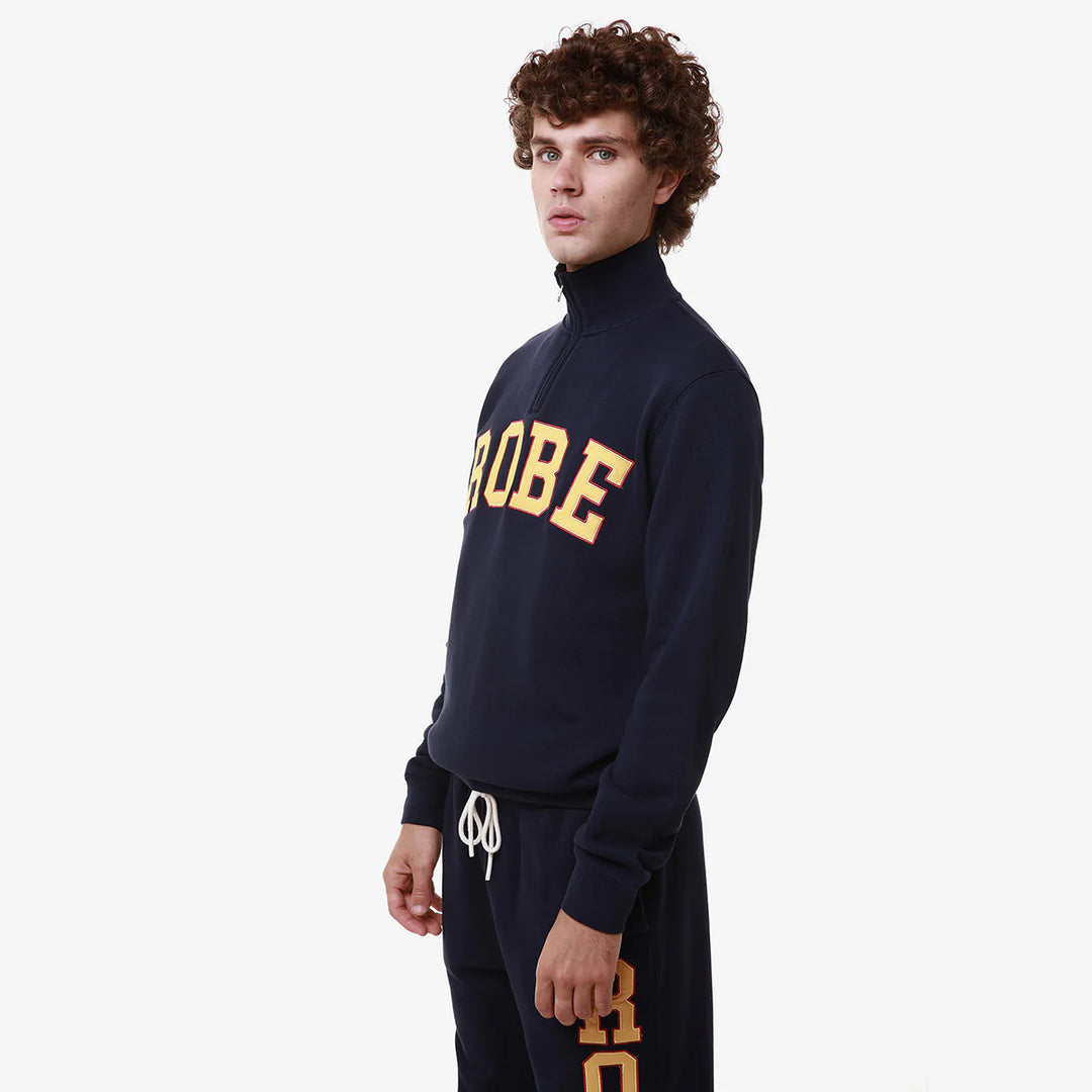 ROBE GIOVANI SAIPH FLEECE BLUE MARINE YELLOW