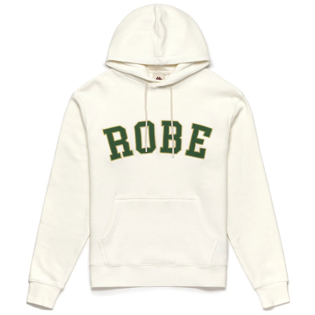 ROBE GIOVANI MALBUM FLEECE WHITE NATURAL GREEN – Robe di Kappa