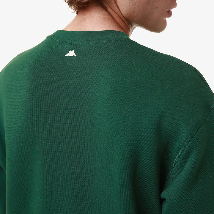 ROBE GIOVANI STAFEL FLEECE GREEN DK ORANGE