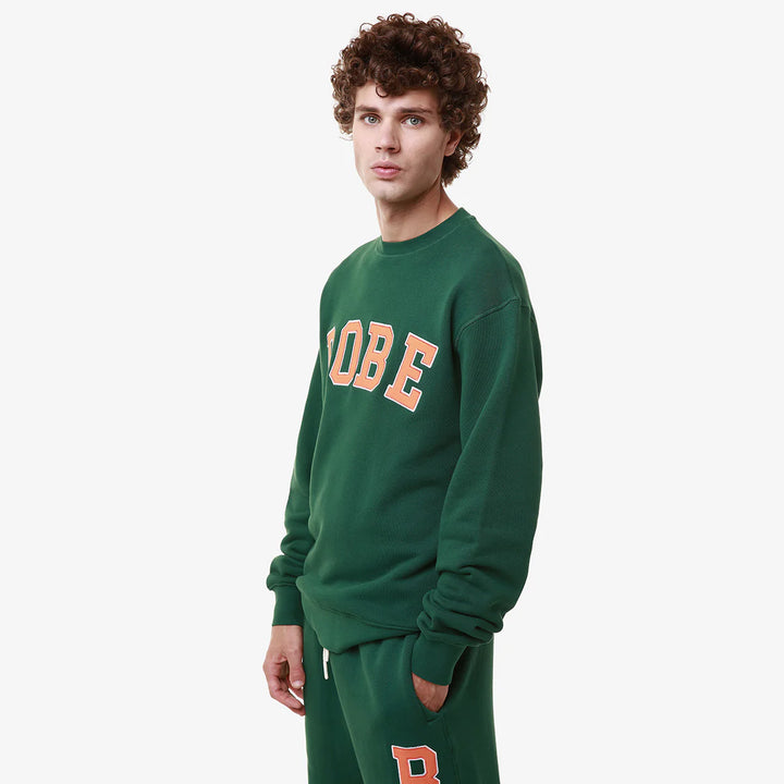 ROBE GIOVANI STAFEL FLEECE GREEN DK ORANGE